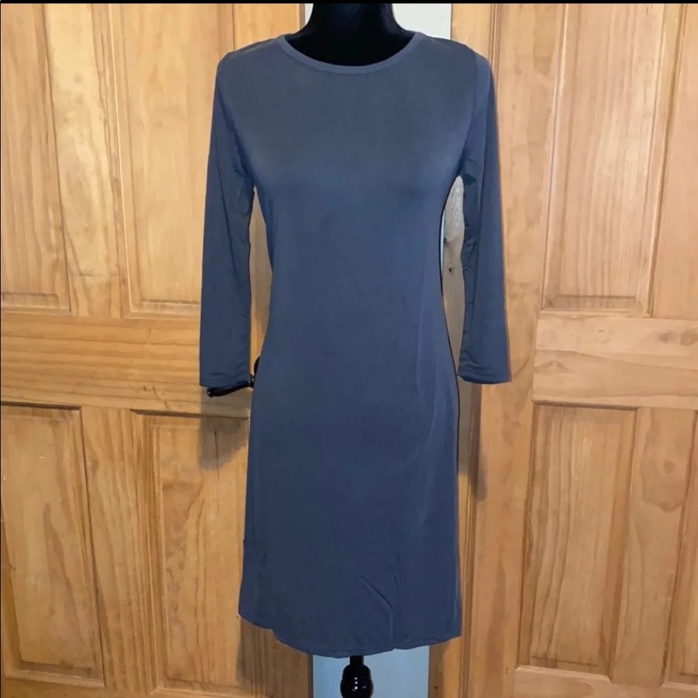 New! Honey & Lace Small Solid Gray Brea Dress!